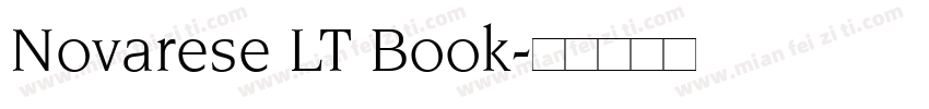 Novarese LT Book字体转换